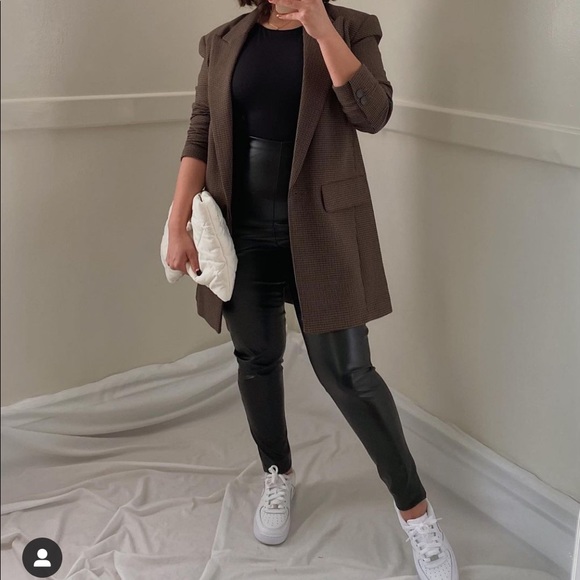 Zara Oversized Plaid Blazer - Picture 6 of 16